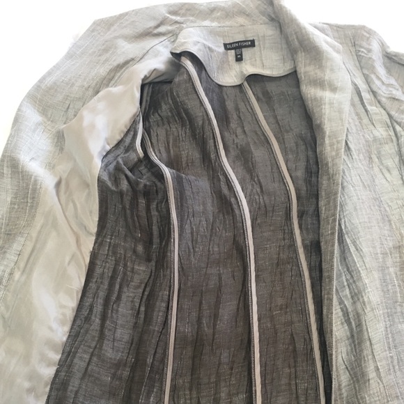 Eileen Fisher Light Weight Coat - RUNS BIG - Picture 2 of 6